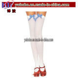Lady's Socks Adult White Thigh High Legging Stockings (A1029)