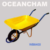Wb6400 Hand Carts/ Iron Container Wheel Barrow,