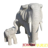 Outdoor Granite Stone Elephant Carving (XMJ-EP04)