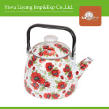 Full Decal Enamel Kettle with Steel Handle (BY-3503)