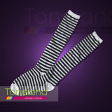 Ladies Fashion Striped Knee High Socks (WLE0009)