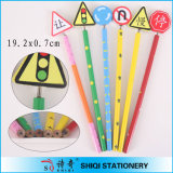 Novelty Special Traffic Signs Wood Colorful Pencil