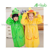 New Fit 90-130cm Cartoon Kids Raincoats for Children Rainwear & Blue, Green, Pink, Red, Yellow