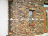 Natural Slate Rough Surface Stacked Stone Wall Cladding Panel