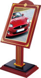 Wood Sign Stand with Marble Base (ZP-12)