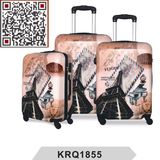 Eiffel Tower PC Printing Hard Shell Travel Trolley Luggage