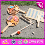 2015 Children Toy Funny Wooden Magnetic Fishing Game, DIY 3 in 1 Wooden Toy (fishing toy, cutting fish toy, cook fish toy) W01A069