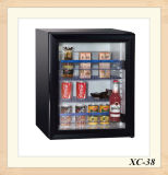 Glass Door Mini Refrigerator for Hotels 110V White Black Option