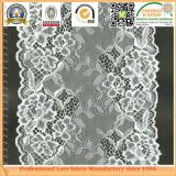 White Stretch Lace Trim, Tricot Lace Fabric, Chemical Lace	 (K6914)