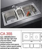 Good Quality Undermount 304 Stainless Steel Double Bowl Kitchen Sink