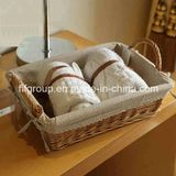Handmade Rectangular Wicker Storage Basket