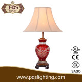 Red Glass Lighting with Golden Partten Table Lamp (P1023TL)
