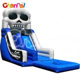 Skeleton Splash Inflatable Water Slide with Pool Bb268