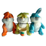 Cute Plush Stuffed Easter Basket Bunnies Toys