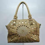 Professional Factory Beaded PU Woman Handbag (XD140437)