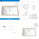 Upc Top Sell White Under Counter Bathroom Washing Sink (SN026)