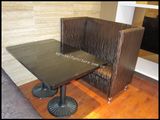 Hot Design Western Restaurant Booth Sofa and Table Sets (XY0900)