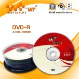 Blank DVD-R 16x/4.7GB/120min for Music/Data/Video/Movie (WT)