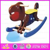 2015 Educational Customized Intelligence Rocking Horse, Fashion Wooden Toy Rocking Horse, Indoor Spring Rocking Horse Toy Wjy-8107