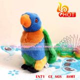 22cm Standing Green Realistic Plush Macaw Toys