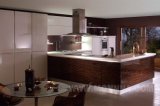 Veneer & Lacquer High Quality Kitchen Cabinet Villa Project