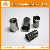 Metric Reduced Head Half Hex Body Open End Rivet Nut