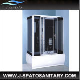 New Tempered Glass Bathroom Steam Shower Cabin with Foot Massage Shower Enclosure (Js-7105)