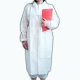 Disposable Nonwoven Lab Coat with 5 Velcro (L-001)