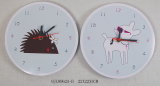 Wooden Wall Clock with Animal Design