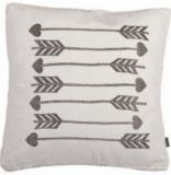 Cotton/Linen Cushion Cover with Black Arrows Printing (LN004)
