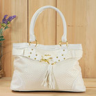 Jacquard White Fashion Handbag (H0543)