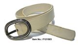 White Smooth PU Belt