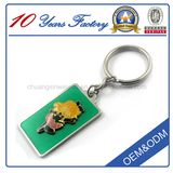 Custom Print Mobile Phone Key Chain with Epoxy