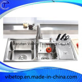 Stainless Steel Kitchen Sink with Board and Knife Shelf