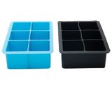 Food Grade 6 Cavities Square Silicone Ice Cube Tray