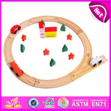 Wooden Railway Baby Toy Train Toy for Baby W04c010