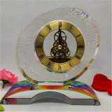 Pure Circle Crystal Clock for Business Gift