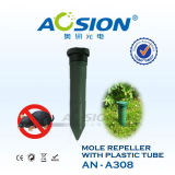 Sounds and Vibration Plastic Mole Repeller with 2*D Cell Batteries