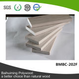 White Color and Embossed Man-Made Timber