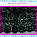 Snow Style Black Chemical Lace Embroidery Design for Garment