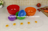 Set 5 PCS Colorful Plastic Bowls with Lids (LS-1001-2)