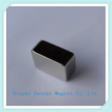 Customized N42 Neodymium Block Magnet with Nickel Plating