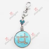 Round Mirror Open Locket Key Chain (KC)