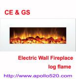 Log Flame 1500 Watt Wall-Mounted Electric Fireplace Heater