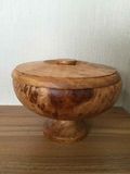 Beautiful Root Carving Antique Ice-Cream Bowl