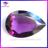 New Coming Luxury and Fancy Color Changing Gem Stone Wholesale Glass Pear Stone