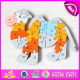 Early Educational Camel Design 26PCS Wooden Number Puzzle Toy for Children W14I027