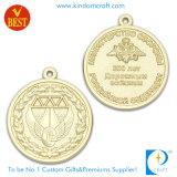 Competitive 3D Gold Medals with Erosion Effect Logo for Souvenir