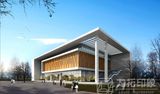 Library Project Architectural Visualization Rendering