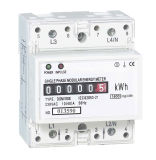 Single Phase Electronic DIN-Rail Power Meter (Ddm100s-Cyclometer Display)